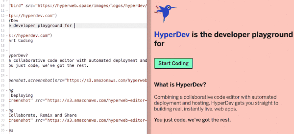 Introducing HyperDev